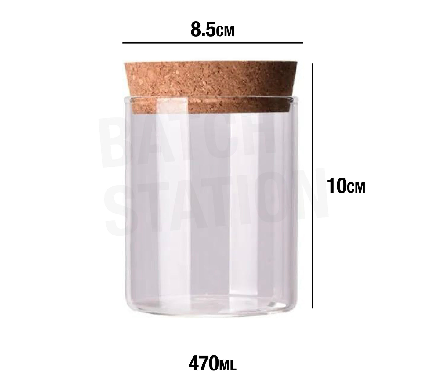 Cork for transparent Jars 8.5 cm width