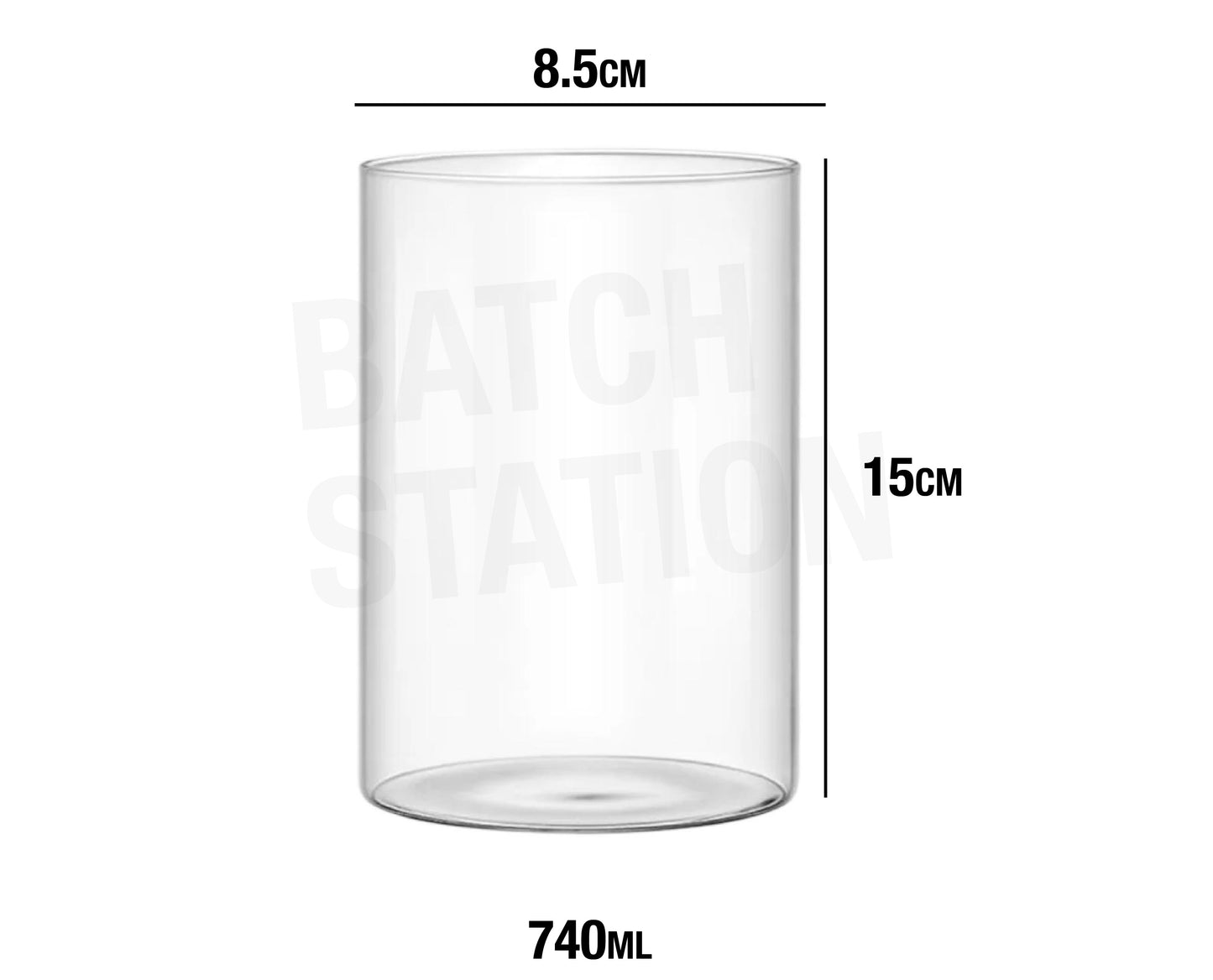 Transparent Jar 740ml