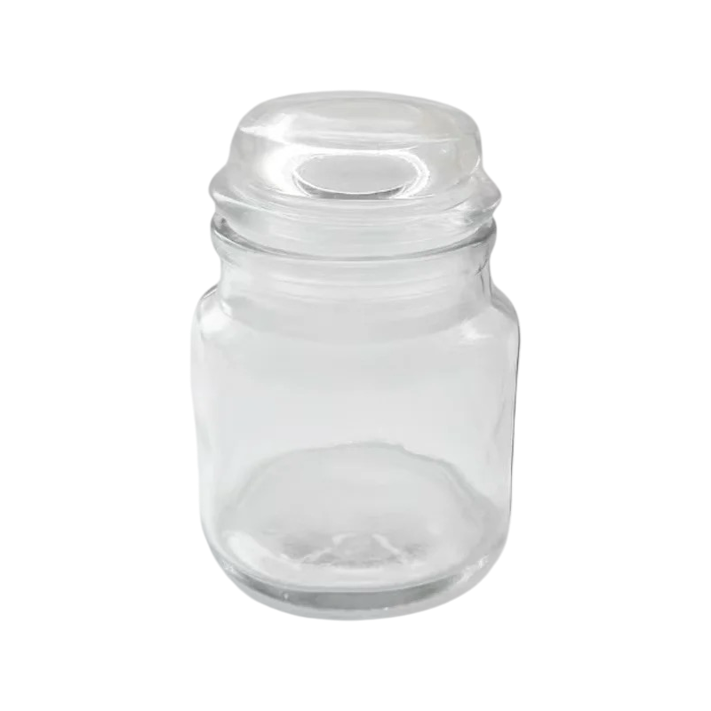 Transparent Jars With Glass Lids