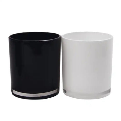 Colored Jar with Metal Lid