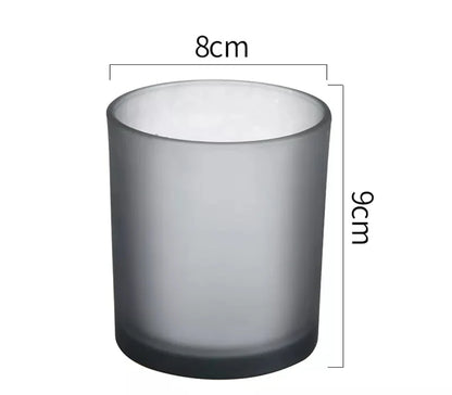 Colored Jar with Bamboo Lid