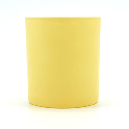 Colored Jar with Bamboo Lid